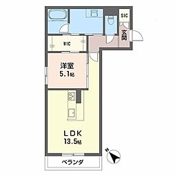 間取図画像 1LDK
