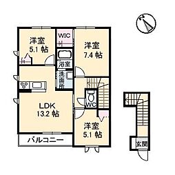 グランマストシエロ1 3LDKの間取図画像