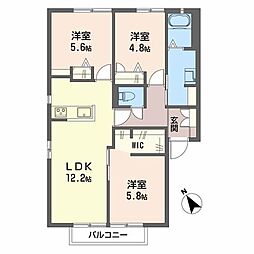 ベルハイツ 3LDKの間取図画像