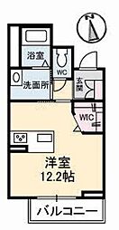 グランマスト栄町B棟 ワンルームの間取図画像