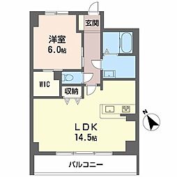 ヴィラシーンABE 1LDKの間取図画像