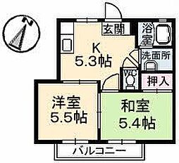 間取図画像 2K