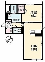間取図画像 1LDK