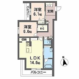 間取図画像 2LDK