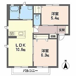 🉐敷金礼金0円！🉐ブランシェ桜　Ｂ棟