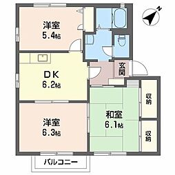 ヴィオラ片山C 3DKの間取図画像