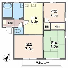 物件の間取り