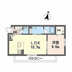 間取図画像 1LDK