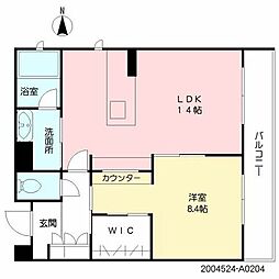 シャーメゾンステージ鳥栖 1LDKの間取図画像