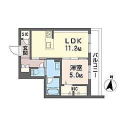間取図画像 1LDK