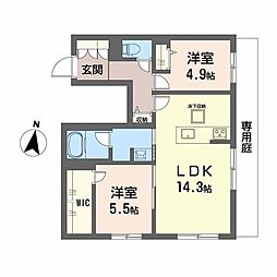 間取図画像 2LDK