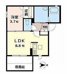 シャーメゾン天王寺 1LDKの間取図画像