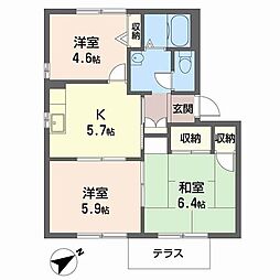 M'sシーサイドプラザ2C 3Kの間取図画像