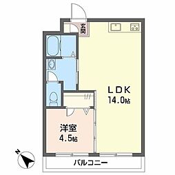 エミナンス・オーク 1LDKの間取図画像