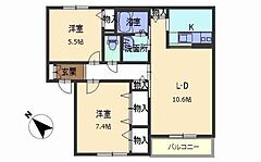物件の間取り