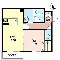 ウィンロードMOMO 1LDKの間取図画像