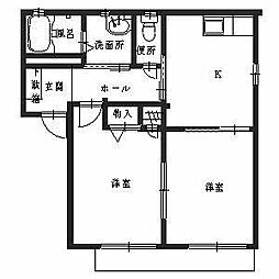 メゾン・エトワール 1LDKの間取図画像