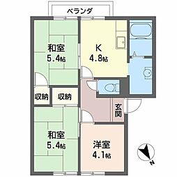 リンデン・バウム 3Kの間取図画像