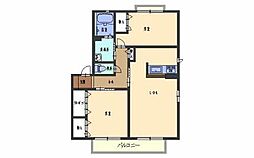 COMETOB 2LDKの間取図画像