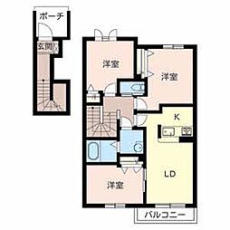 シャーメゾンソレイユ 3LDKの間取図画像