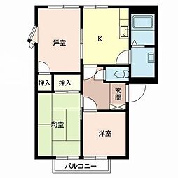 サニーハウス森 3Kの間取図画像