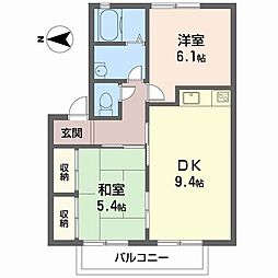 PINEHOUSE 2DKの間取図画像