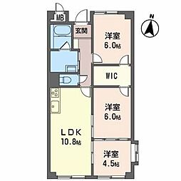 サンモール21 3LDKの間取図画像