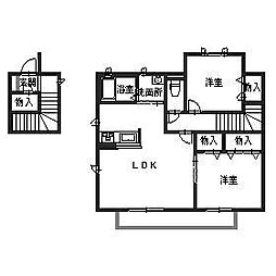 コリーヌメゾン東香里園 2LDKの間取図画像