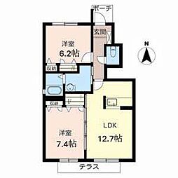 間取図画像 2LDK