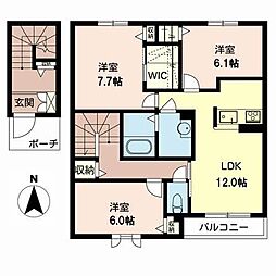 サンライズ5 3LDKの間取図画像
