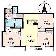 物件の間取り