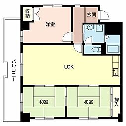 メルヴェイユ玉川 3LDKの間取図画像