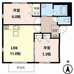 間取図画像 2LDK