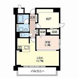 セリシール夙川苦楽園 1SLDKの間取図画像