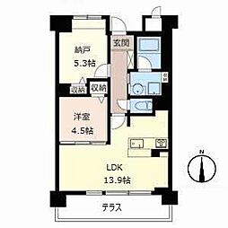 セリシール夙川苦楽園 1SLDKの間取図画像