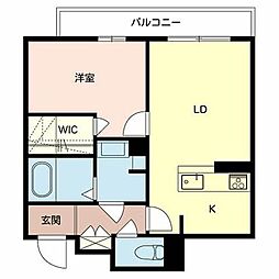 シャーメゾンK 1LDKの間取図画像