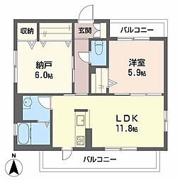 グランソワール 1SLDKの間取図画像