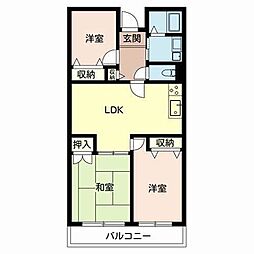 コートザルピナス 3LDKの間取図画像