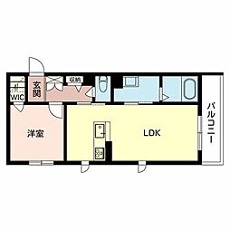 間取図画像 1LDK