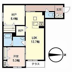 シャーメゾン中野本町 1SLDKの間取図画像