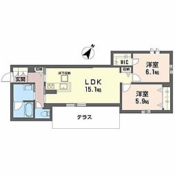 間取図画像 2LDK