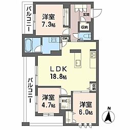 間取図画像 3LDK