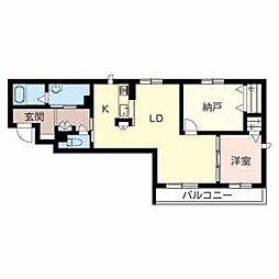 間取図画像 1SLDK