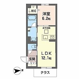 シャーメゾンエラブル 梅田北 1LDKの間取図画像