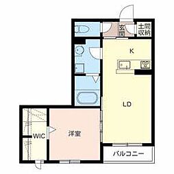 新石切アネックス 1LDKの間取図画像