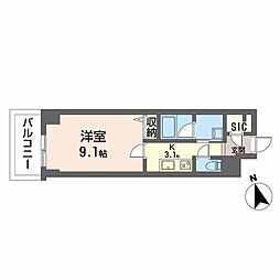 間取図画像 1K