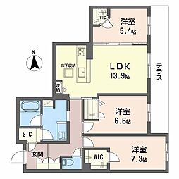 間取図画像 3LDK