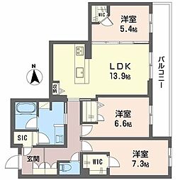 間取図画像 3LDK