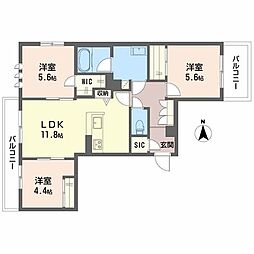間取図画像 3LDK