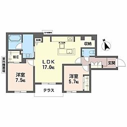 間取図画像 2LDK